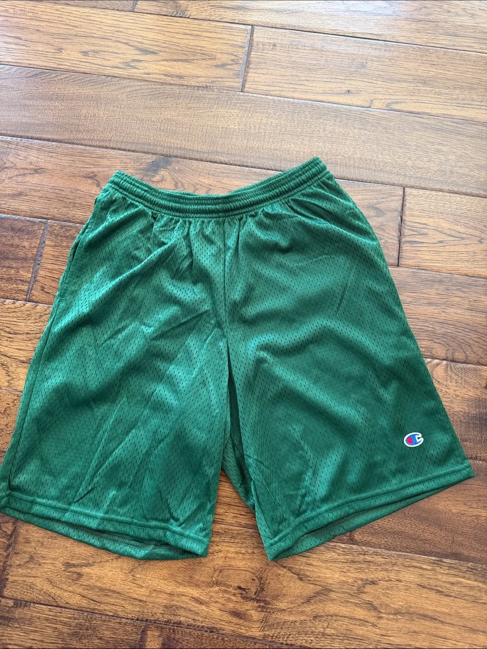 Champion Forest Green Mesh Athletic Shorts
